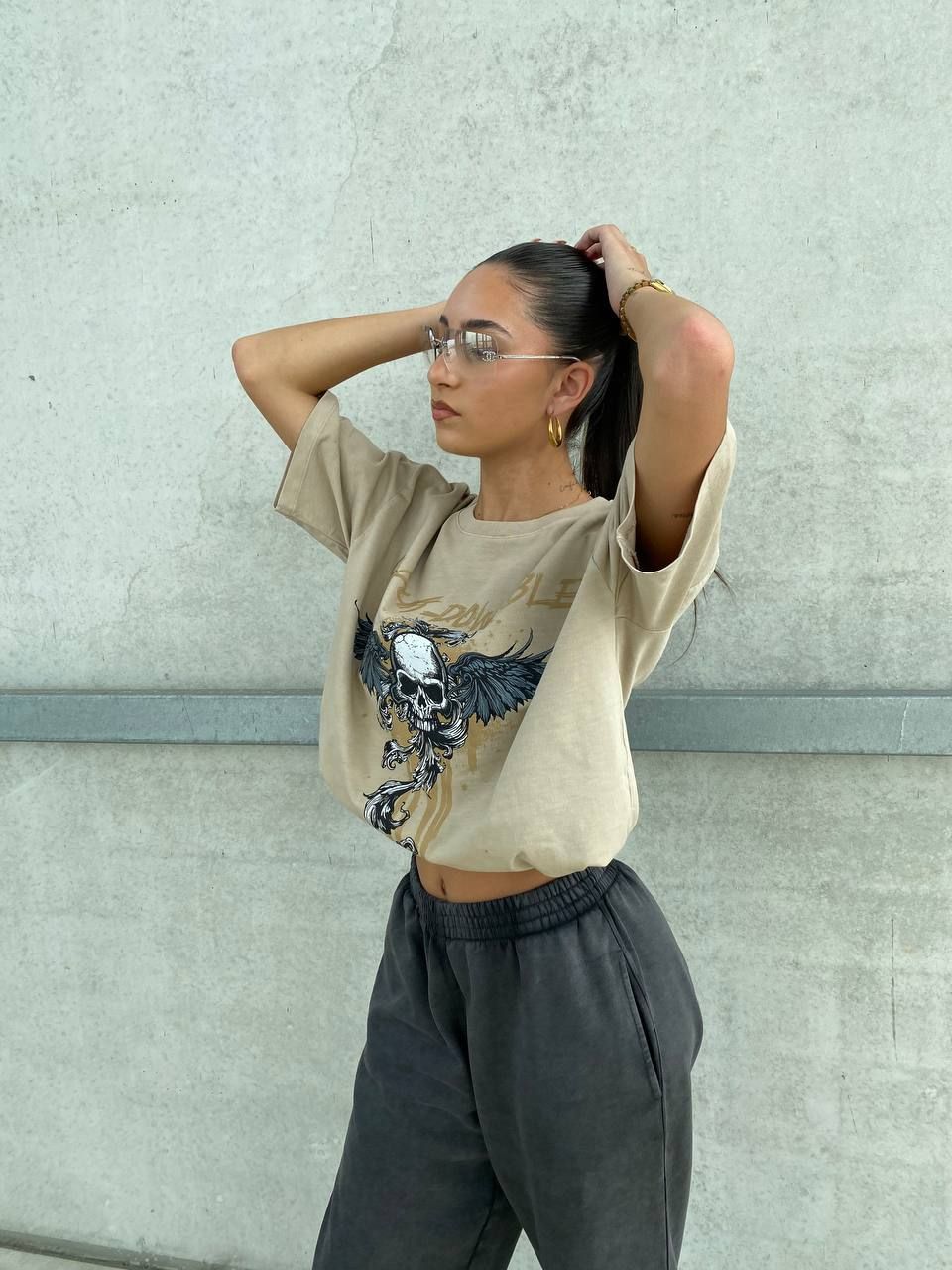CHANNA T-SHIRT - BEIGE