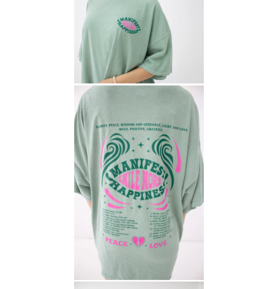 T-SHIRT DRESS- MANIFEST