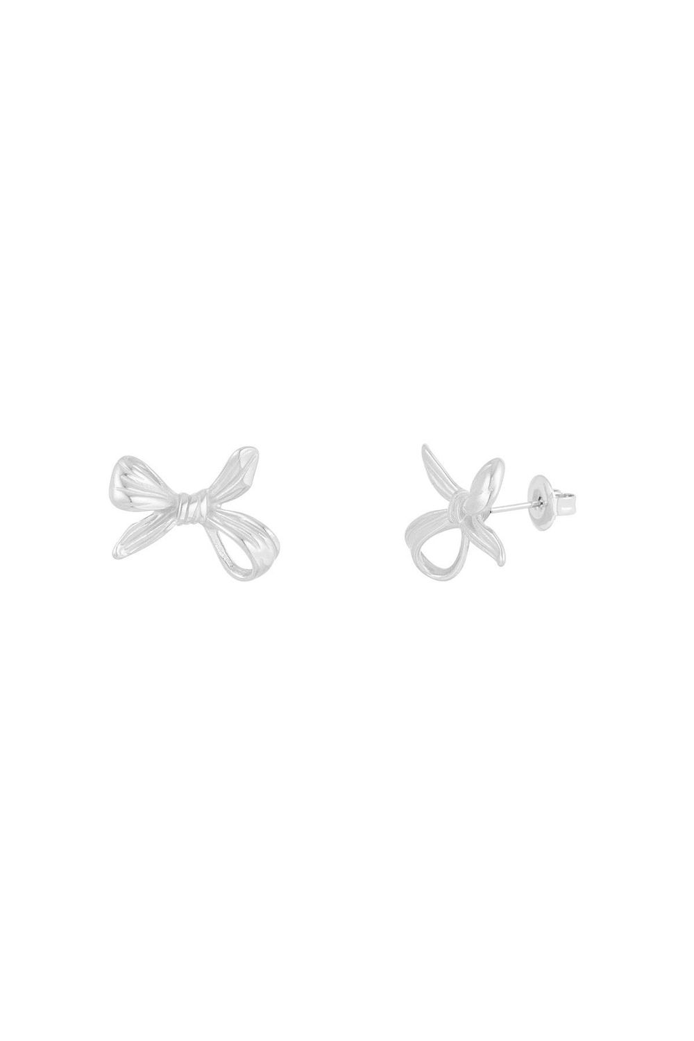 UPSIDE DOWN STRIK OORBELLEN ZILVER / GOUD