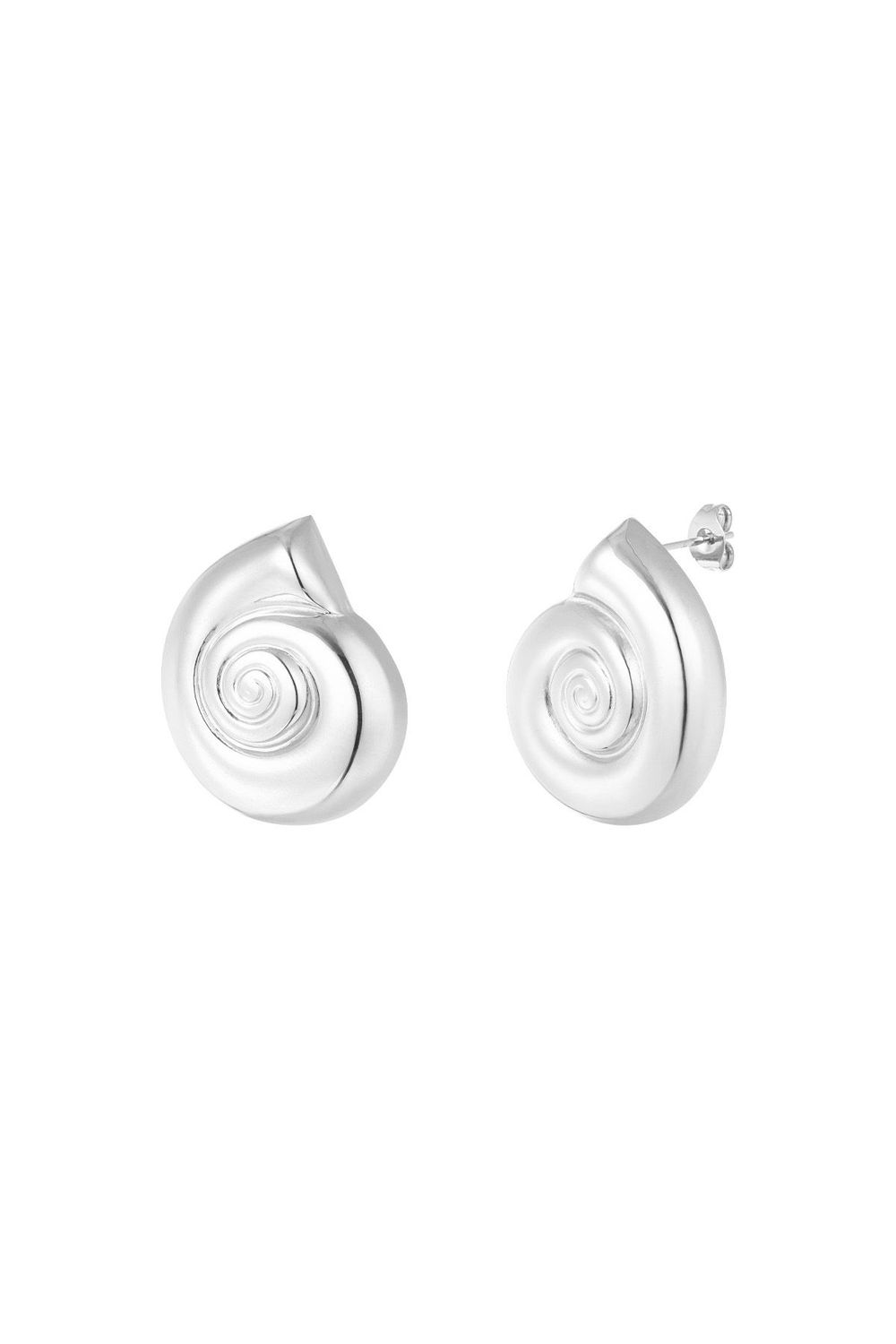 SWIRLY SHELL OORBELLEN - ZILER / GOUD