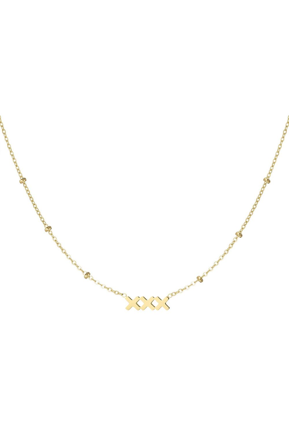 XXX KETTING - ZILVER / GOUD