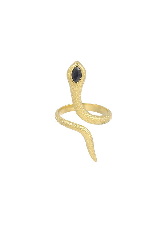SNAKE RING - ZILVER / GOUD