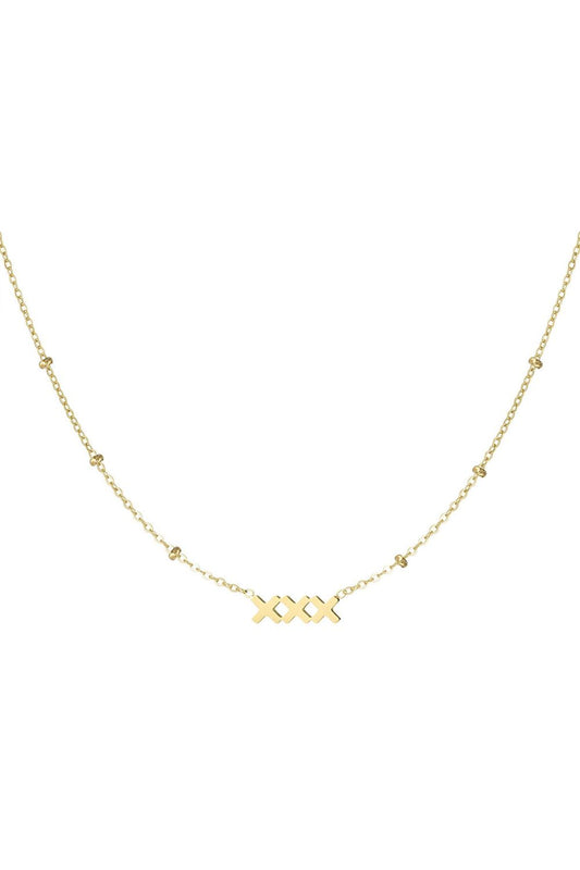XXX KETTING - ZILVER / GOUD